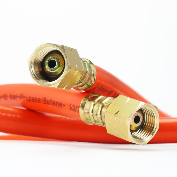 Symple Stuff 5m Propane Butane Gas Hose Pipe With Solid Brass